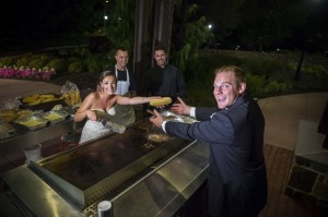 Bride and Groom with Grill