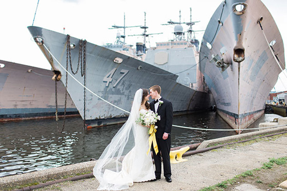 Brides.com Feature: Emily & Matt’s Nautical Wedding
