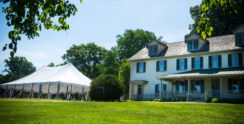 Wedding reception on the grounds of Springton Manor Farm