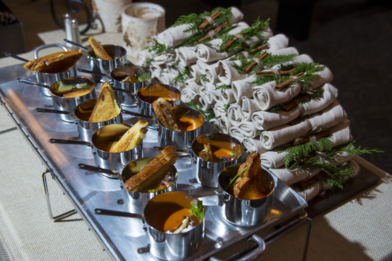 Tomato soup and grilled cheese holiday Philadelphia party 