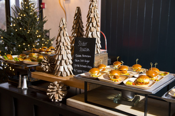 Holiday Party Slider Station