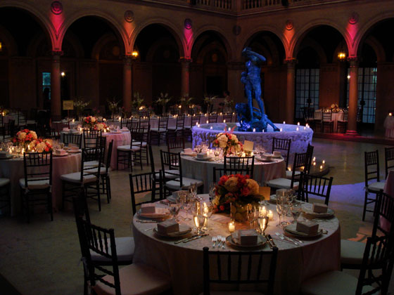 The Patio at Archmere Academy Wedding