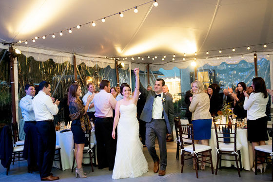 Twinkle Lights in Wedding Tent