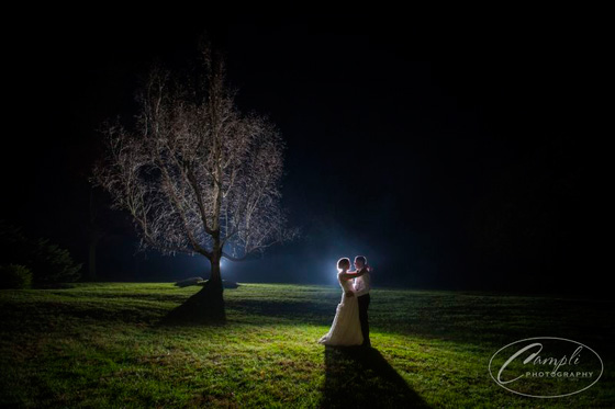 Dynamic Lighting at Springton Manor Farm Wedding