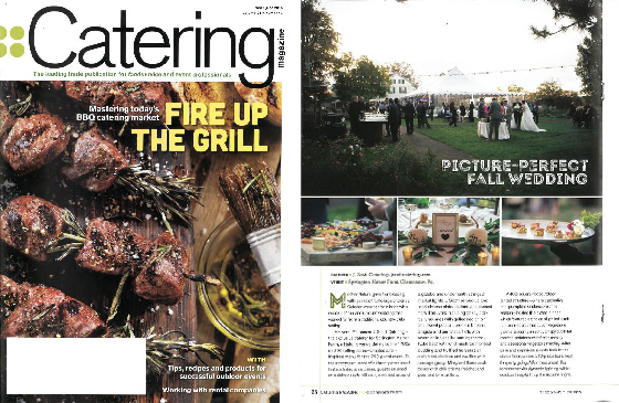 Newsflash One Of Our Fall Wedding Menus Made Catering Magazine