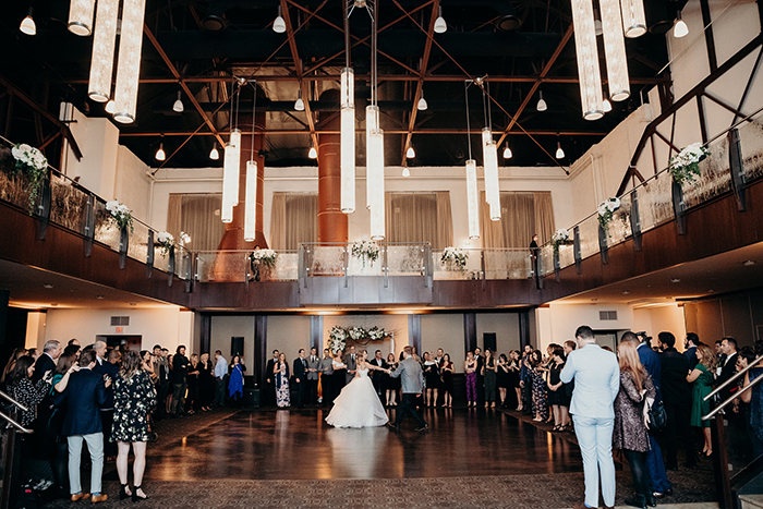 First Dance at Phoenixville Foundry Wedding Bride and Groom