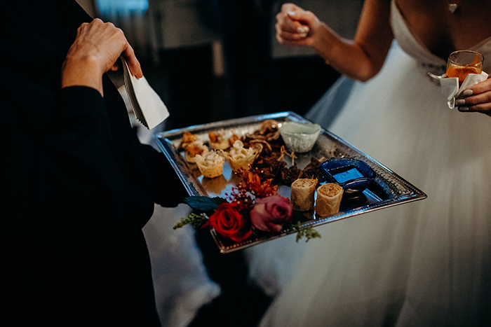 Passed Hors D'oeuvres at Foundry Wedding