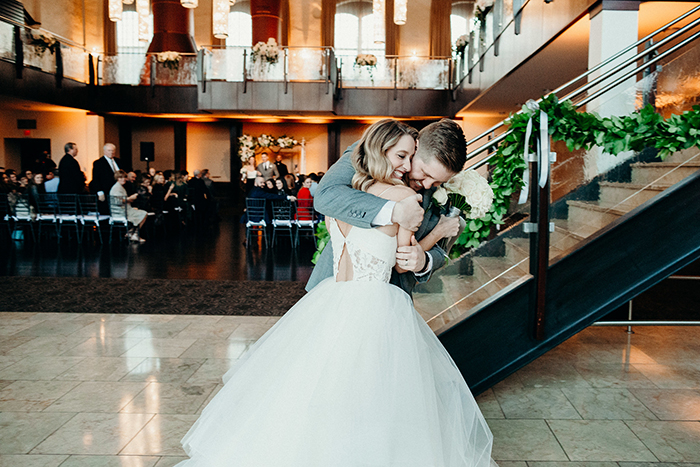 Bride and Groom at Wedding