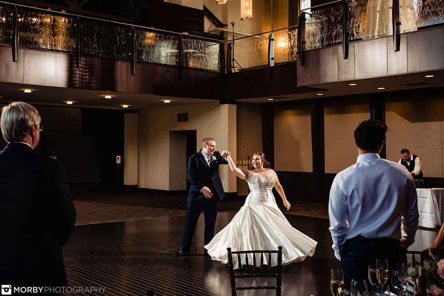 Bride and Groom First Dance at Wedding at The Phoenixville Foundry