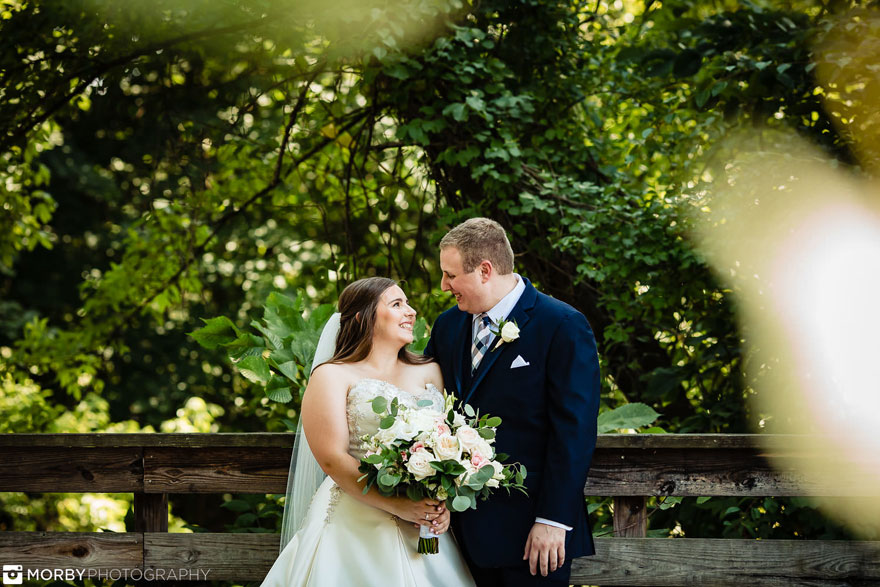 Bride and Groom at Wedding at The Phoenixville Foundry